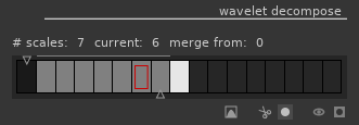 Wavelet decompose scales