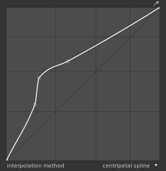 Centripetal spline