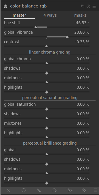 color balance rgb module